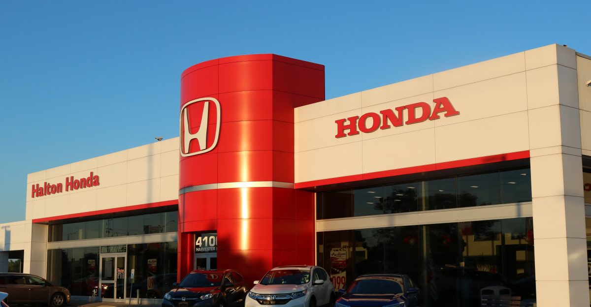 Halton Honda with a Sunset Glow by Gediminas Bagdonas