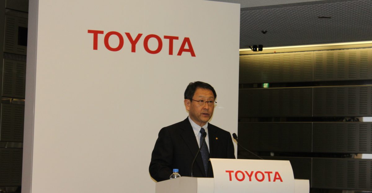 Akio Toyoda President of Toyota Motor Corporation at the annual results conference in Tokyo May 17 2011 Picture by Bertel Schmitt