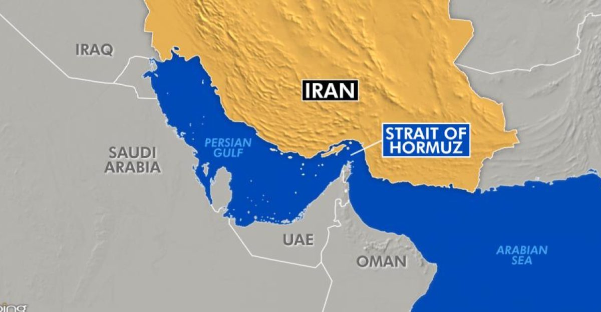 The Strait of Hormuz is a tiny strip of water located between the United Arab Emirates Oman and Iran by husey ozkan