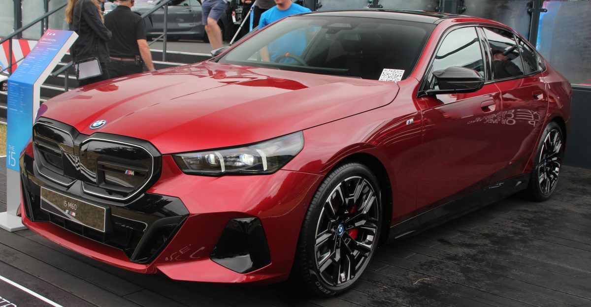 A BMW i5 M60 taken at Goodwood FOS 2023