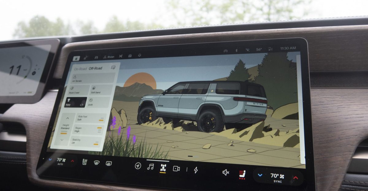 Rivian R1 UI by Ben Schade