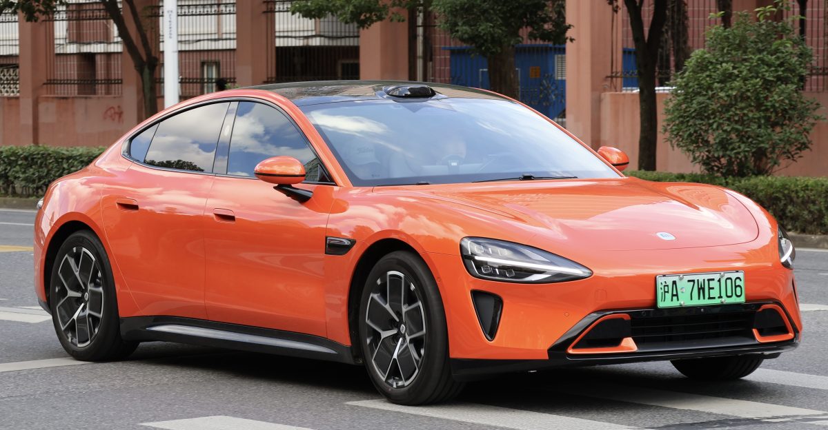 A7WE106 fictionalized license plate a privately operated Xiaomi SU7 Photo taken on 2024 11 24