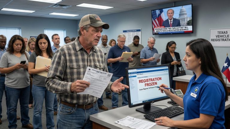 Abbott Signs ‘Red Tape-Cutting’ Bill That Lets Texas DMV Freeze Your Registration At Renewal