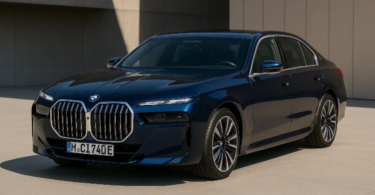 BMW i7 Flagship Luxury Electric Sedan by dora yoder