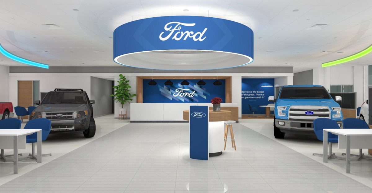 Showroom Entrance View by Architecte Salma Chaabouni