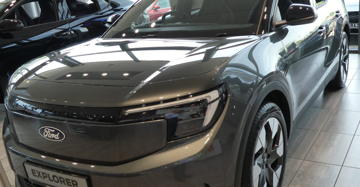Ford Explorer EV in Dealership