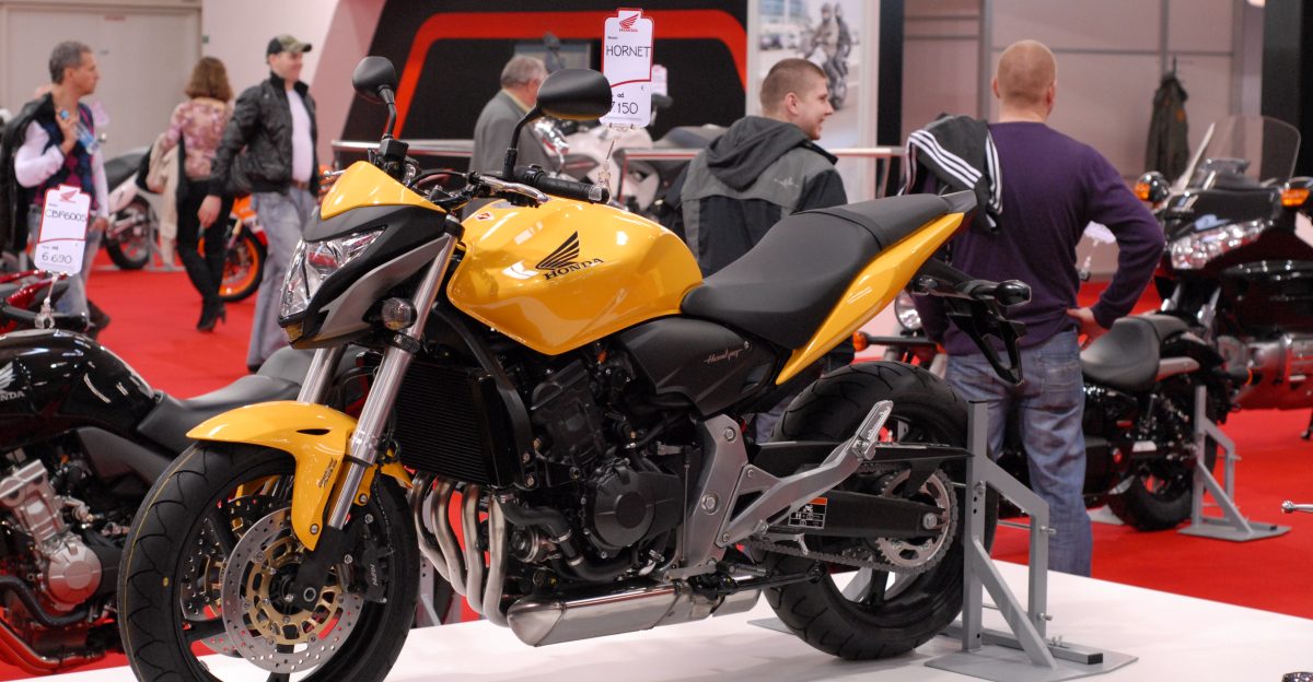 Honda CB600F Hornet model year 2011 Taken at Motocykel 2011 expo in Bratislava Slovakia