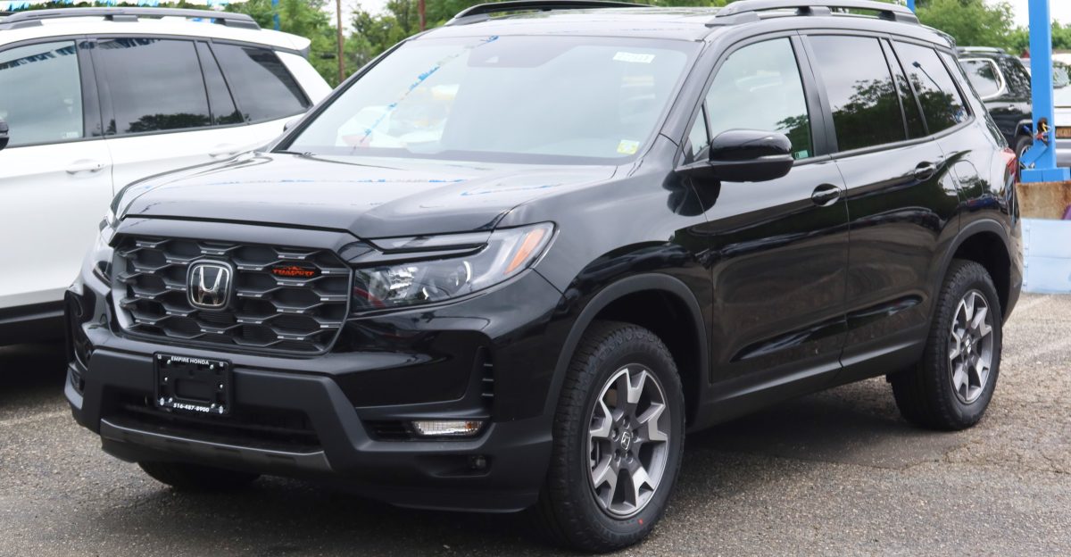 A 2022 Honda Passport TrailSport photographed in Manhasset New York USA