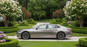 A luxury car holding value after three years