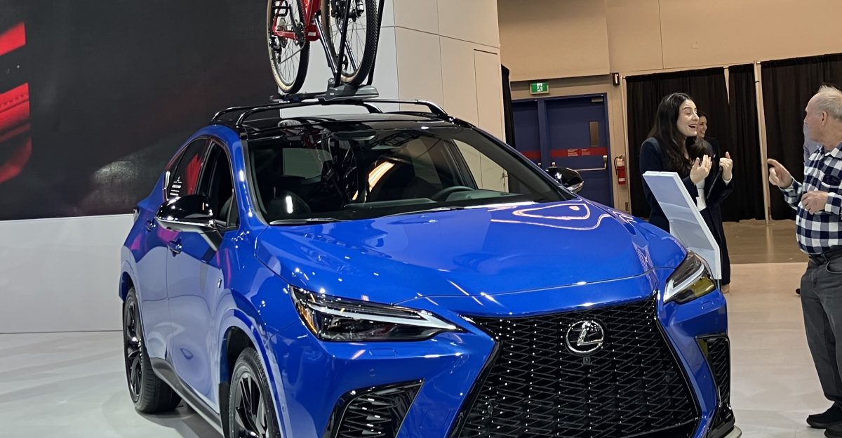 Lexus NX photographed in Montr al Qu bec Canada at the 2026 Montr al International Auto Show