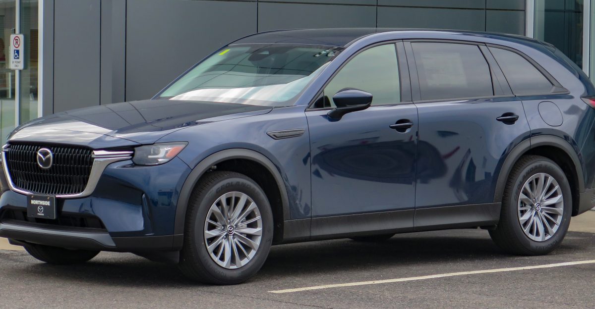 Mazda CX-90 Mild Hybrid Inline 6 Turbo GS-L AWD photographed in Sault Ste Marie Ontario Canada