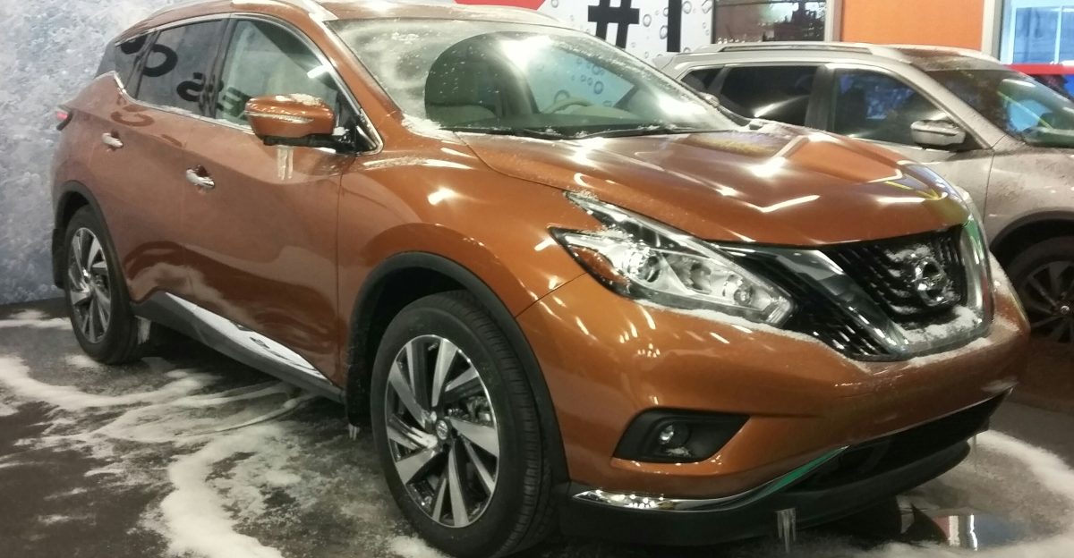 Nissan Murano photographed in Montreal Quebec Canada at the Salon International de l auto de Montr al 2016