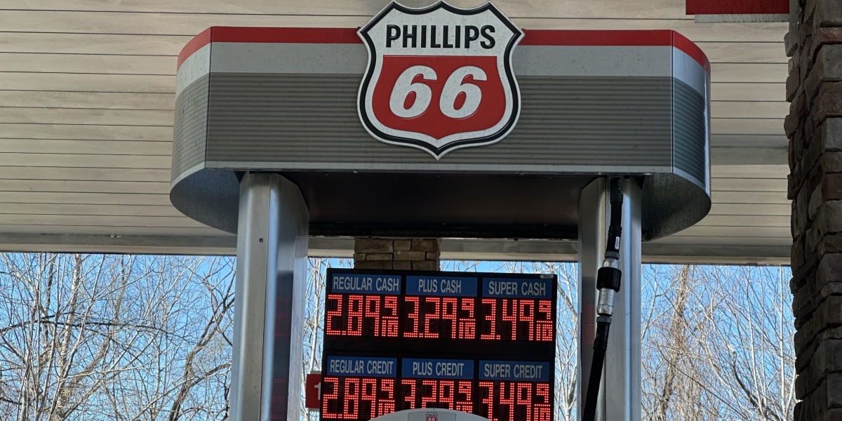 Phillips 66 gas pump in Stanhope, NJ