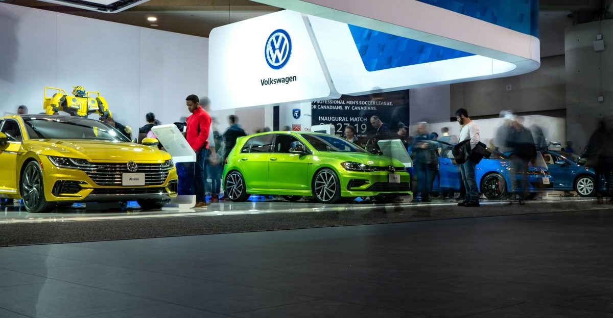 yellow Volkswagen car