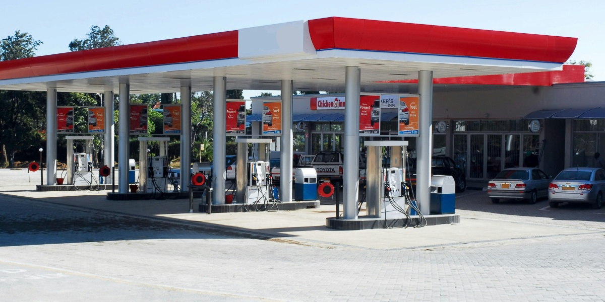 white, red, and gray concrete building