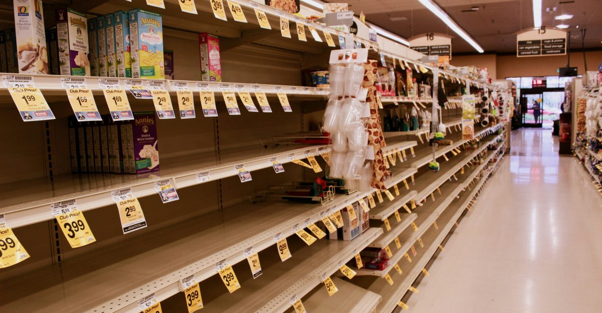 brown wooden shelf with boxes