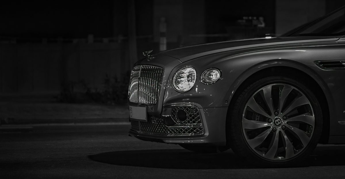 grayscale photo of mercedes benz car
