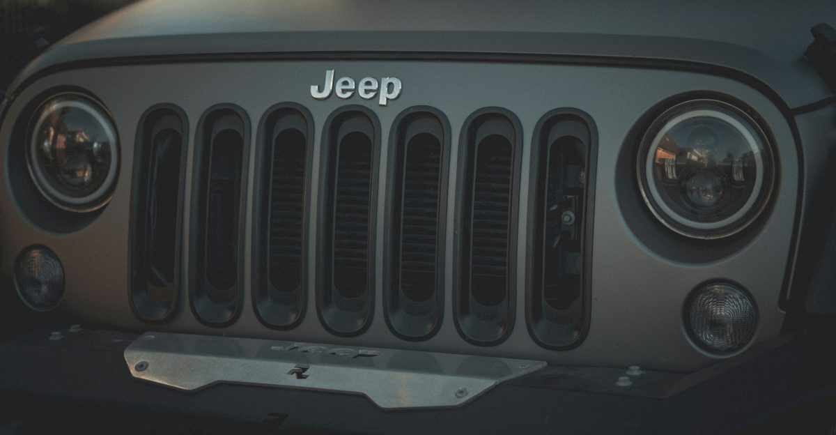 white and black car door