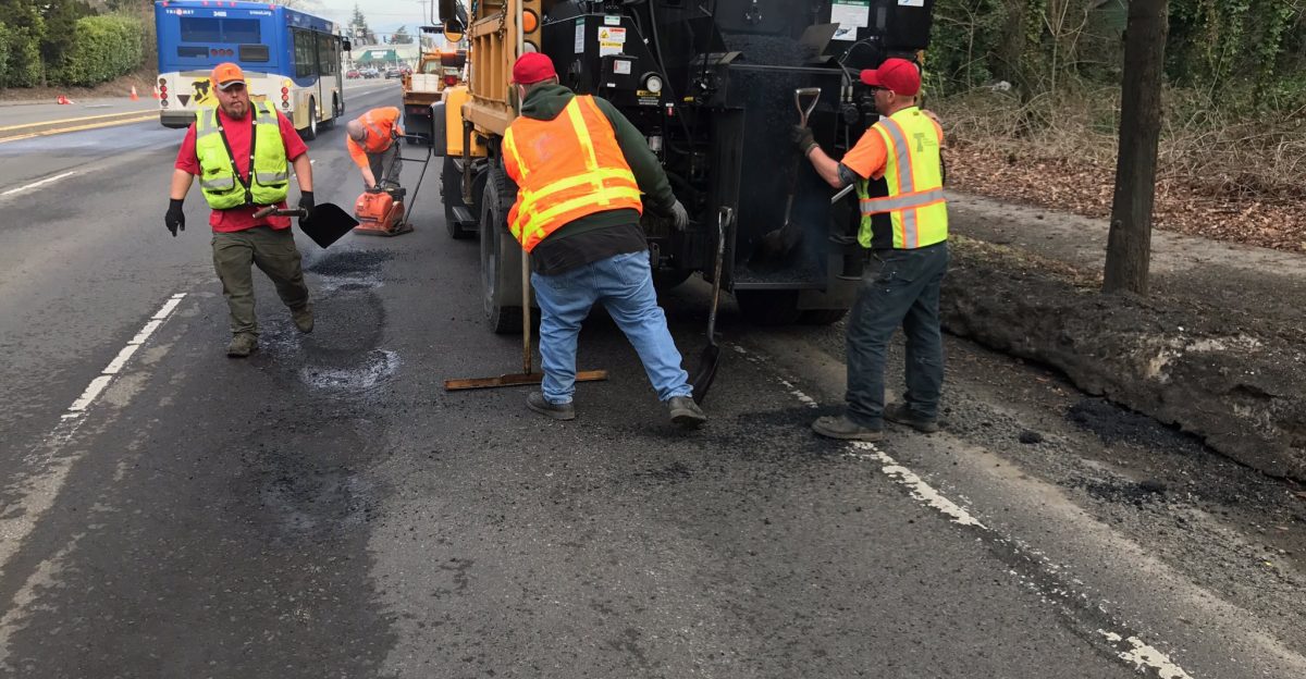 Now that the snow and ice are gone in the Portland Metro area crews are busy with clean up and pothole patching