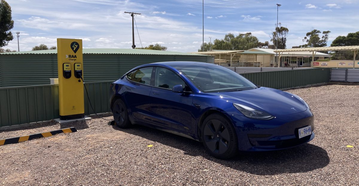 RAA EV charging station Kimba South Australia