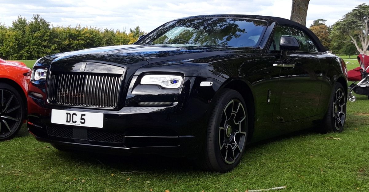 A 2018 Rolls-Royce Dawn Black Badge taken at Salon Prive 2020