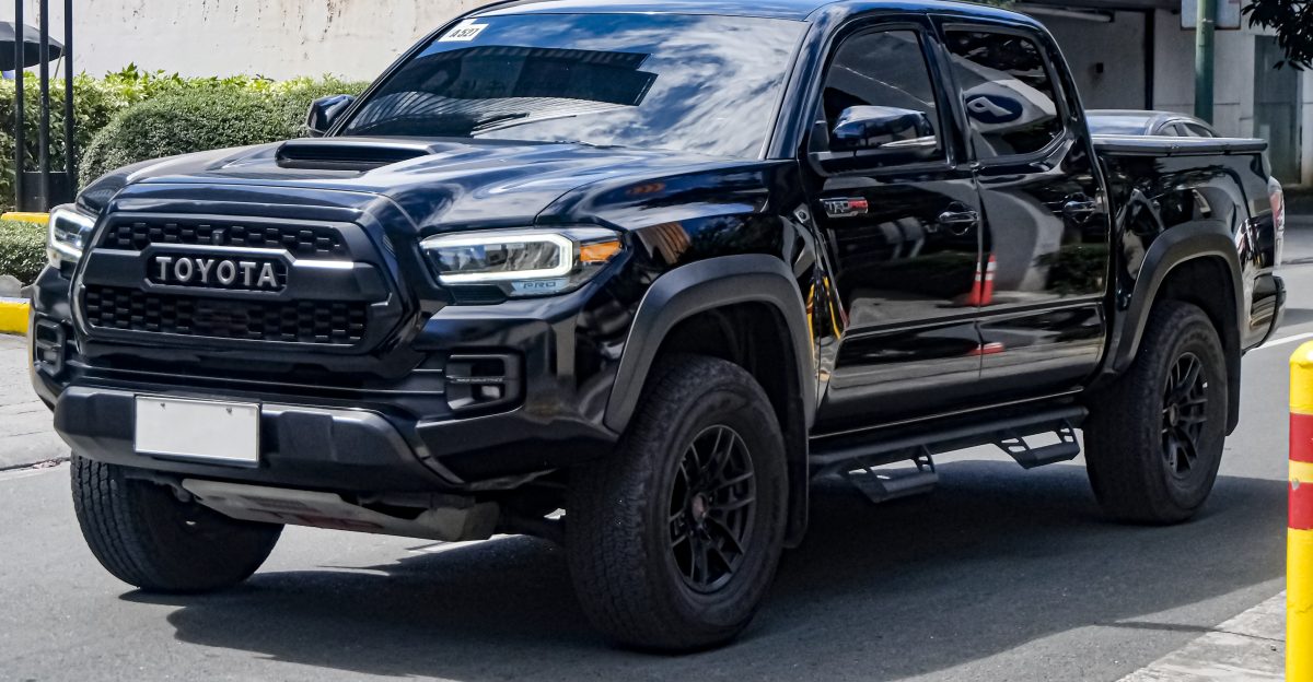 Midnight Black Metallic Toyota Tacoma GRN305L FL 3 5 TRD Pro US-spec gray import