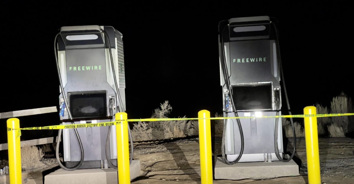 Under construction FreeWire EV charger