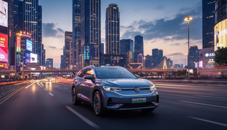 Volkswagen Unveils a China Only Three Row SUV That Can Drive Over 200 Miles on Electric Power