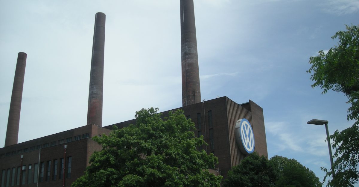 The Volkswagen factory in Wolfsburg Niedersachsen Germany