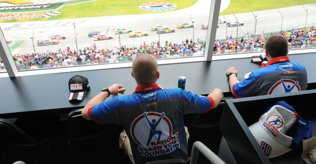 Challenge Academy cadets enjoyed an all-access pass to this year s NASCAR race at the Kentucky Speedway in Sparta Ky June 28-30 2013 U S Army National Guard photo by Staff Sgt Scott Raymond
