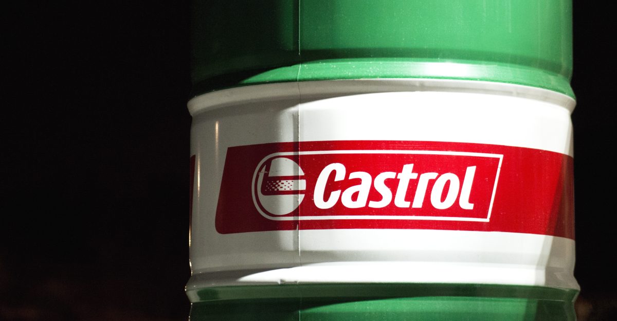 Castrol oil drum