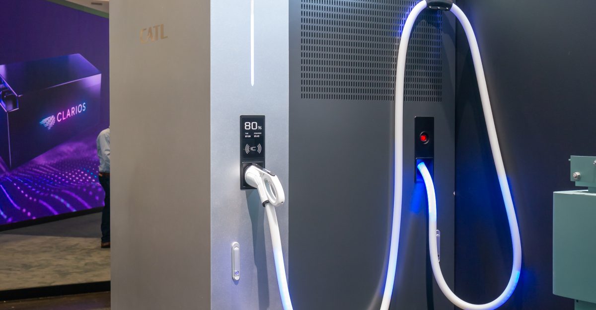 Electric vehicle charging station by CATL