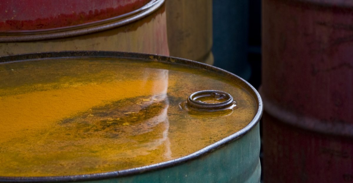 Colorful Old Oil Barrels