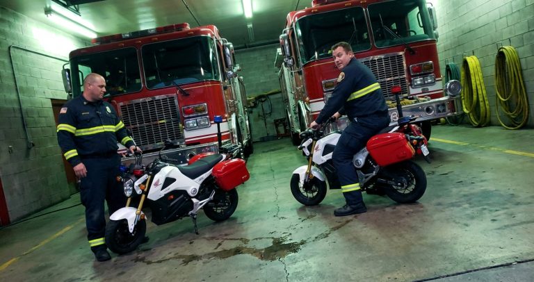 America’s Worst Traffic City Forces Firefighters Onto Electric Motorcycles