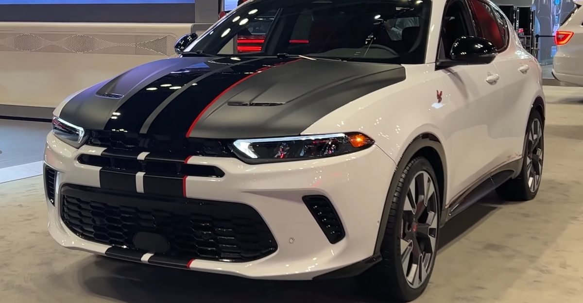 Dodge Hornet GT GLH Concept front view at the 2023 New York Auto Show