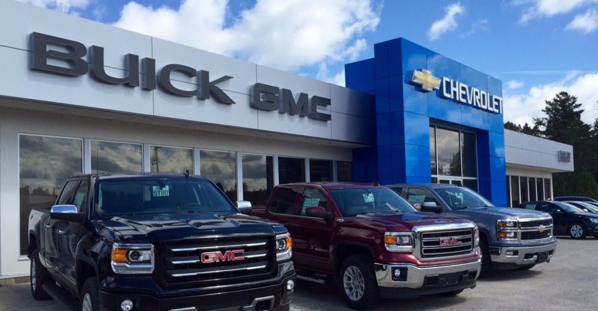 Nothing like a sunny day some GMC Sierras Chevy Silverados by Bray Motors
