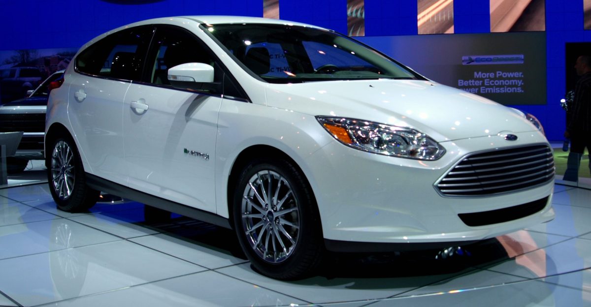 Ford Focus Electric Vehicle at Entertainment District Toronto Ontario Canada