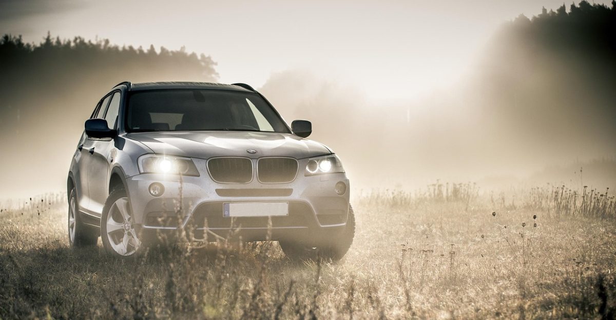 bmw suv auto fog autumn headlights shiny car car vehicle car wallpapers transportation parked car automobile automotive
