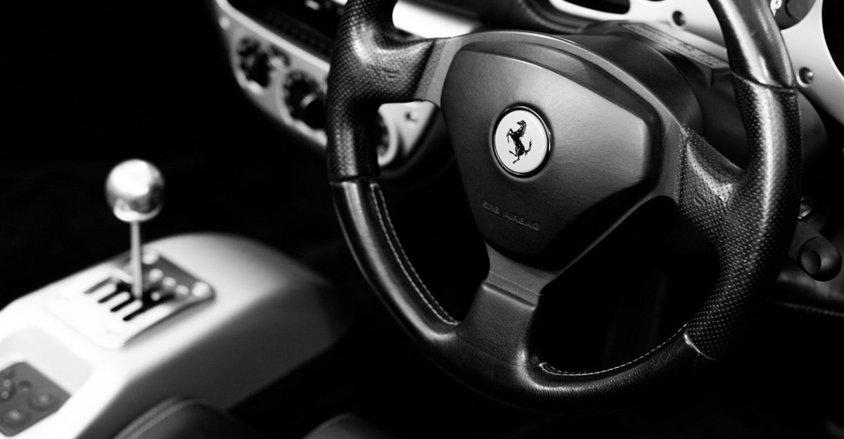 ferrari 360 ferrari automobile steering wheel supercar interior car interiors car vehicle auto luxury modern speed fast transportation power design sportscar automotive technology car wallpapers steering luxury car monochrome black and white