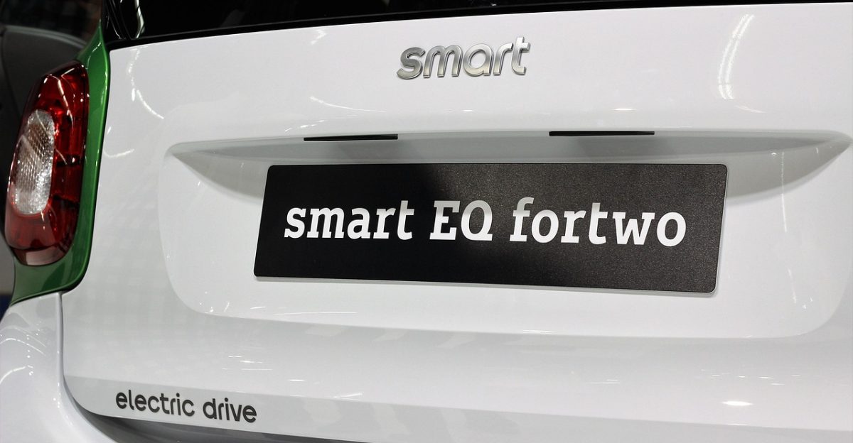 car smart eq fortwo auto show zagreb 2018 modern technology vehicle alternative ecological ecology zero emission industry future efficient no pollution clean