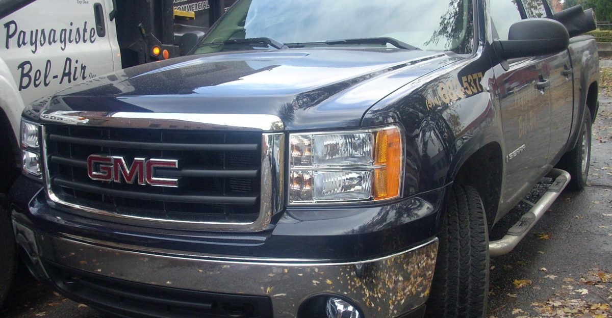 present GMC Sierra photographed in Montreal Quebec Canada