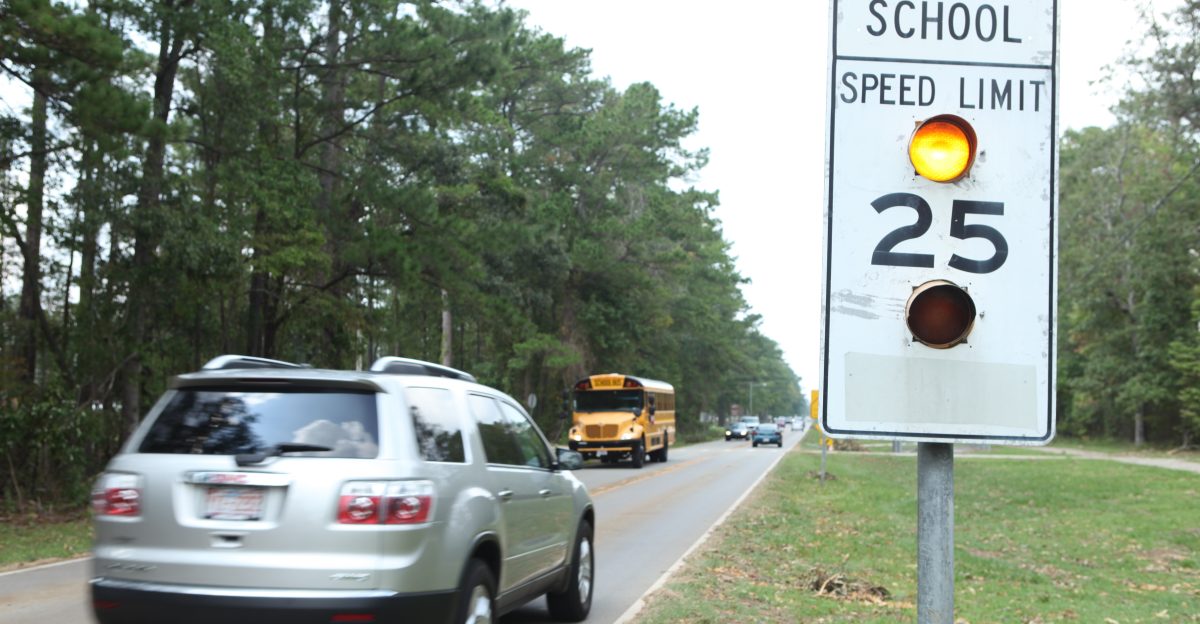A speed limit sign on Stone St aboard Marine Corps Base Camp Lejeune flashes warning drivers aboard the base to drive the posted limit especially in the school zones Aug 30 The N C Senate Bill 49 went into effect at the beginning of the school year and introduced a hefty monetary fine for violators but since there are no monetary penalties aboard the base for violations military police are doing what they can to enforce and educate the base on the new regulations