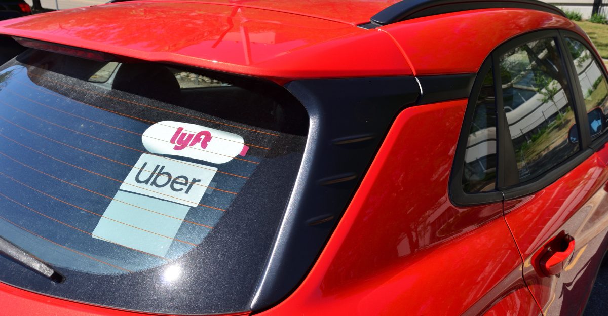 Lyft Uber logos