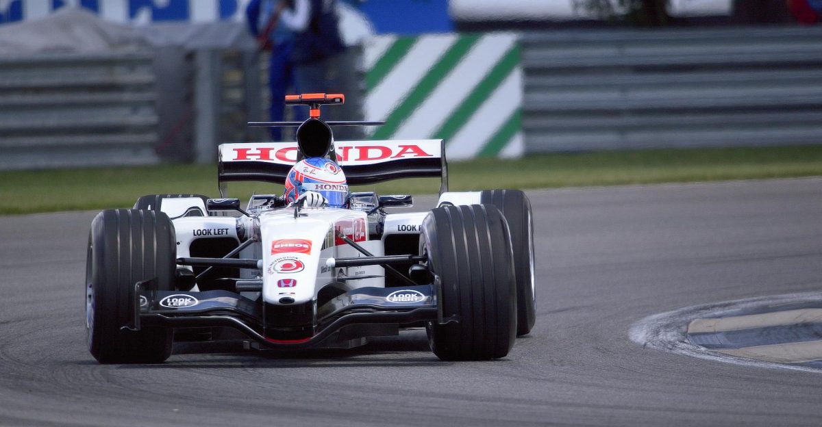 Honda Formula 1 racecar on track during Indianapolis Motor Speedway event