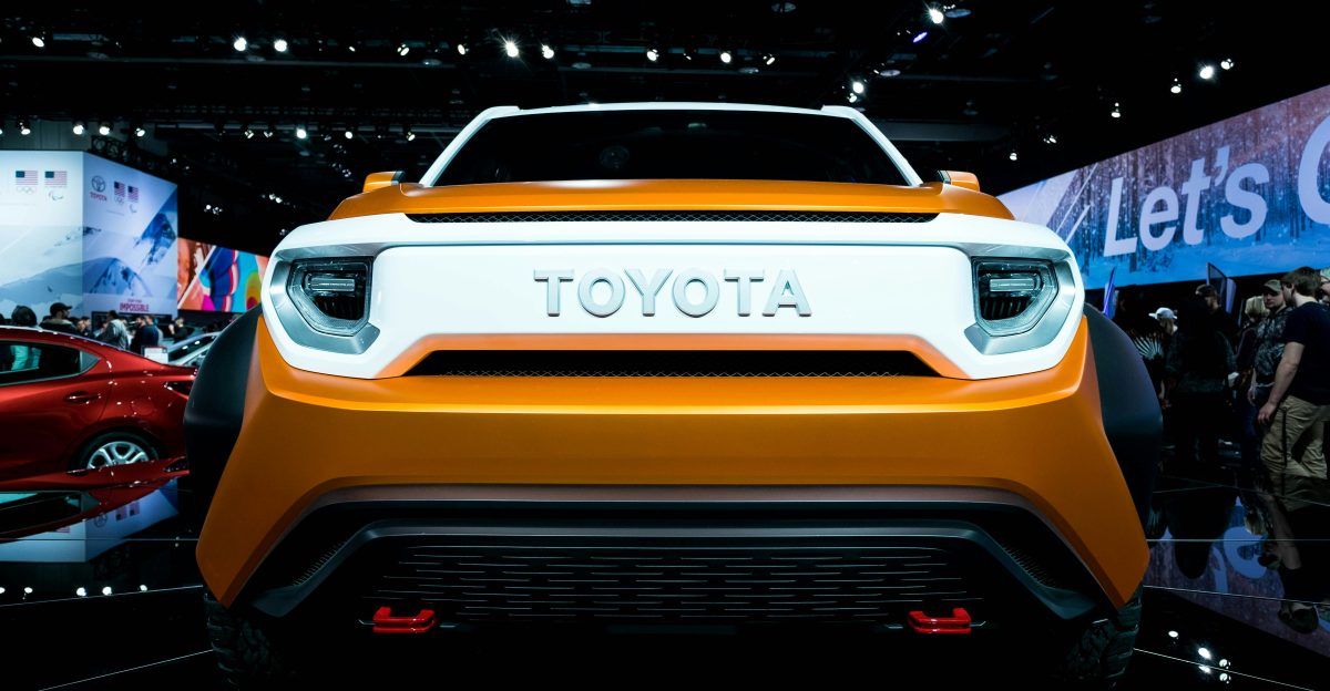 yellow Toyota vehicle