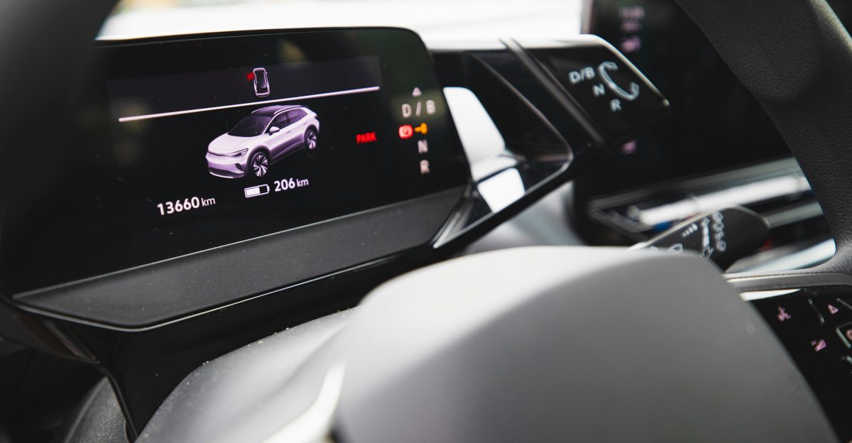 a car steering wheel