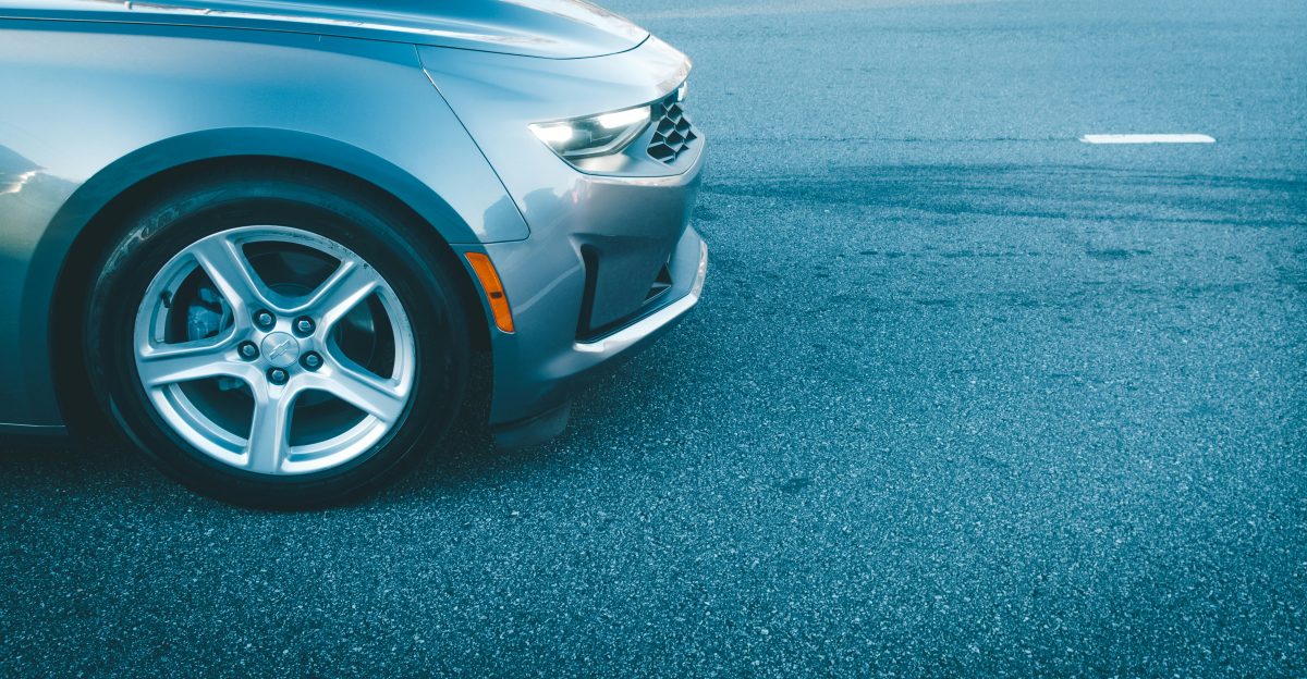 a car parked on the side of the road