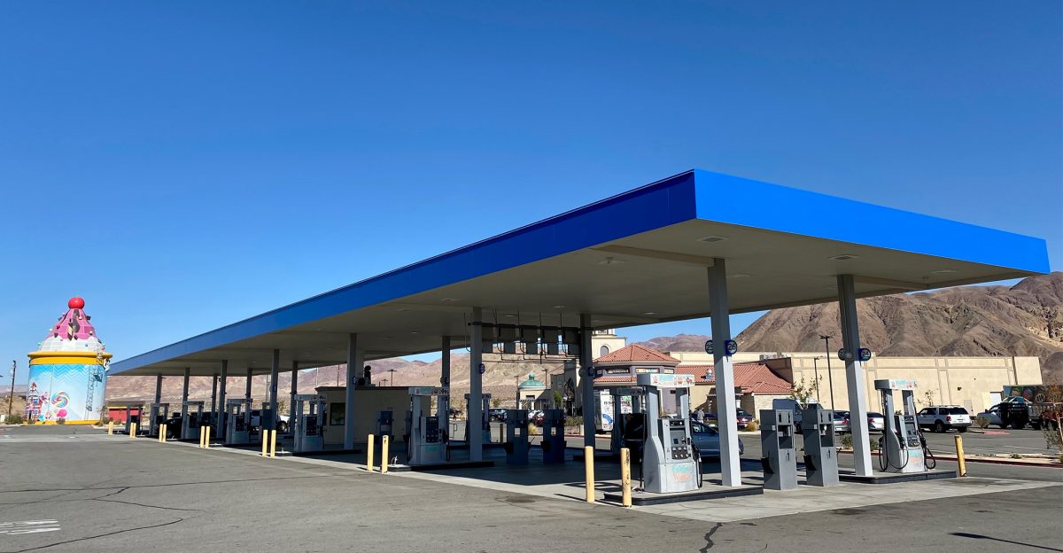 The biggest gas station in California is a bizarre fever dream