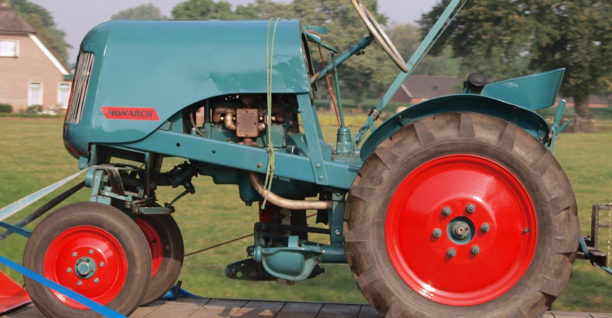 Photographed in The Netherlands Small green Monarch tracktor